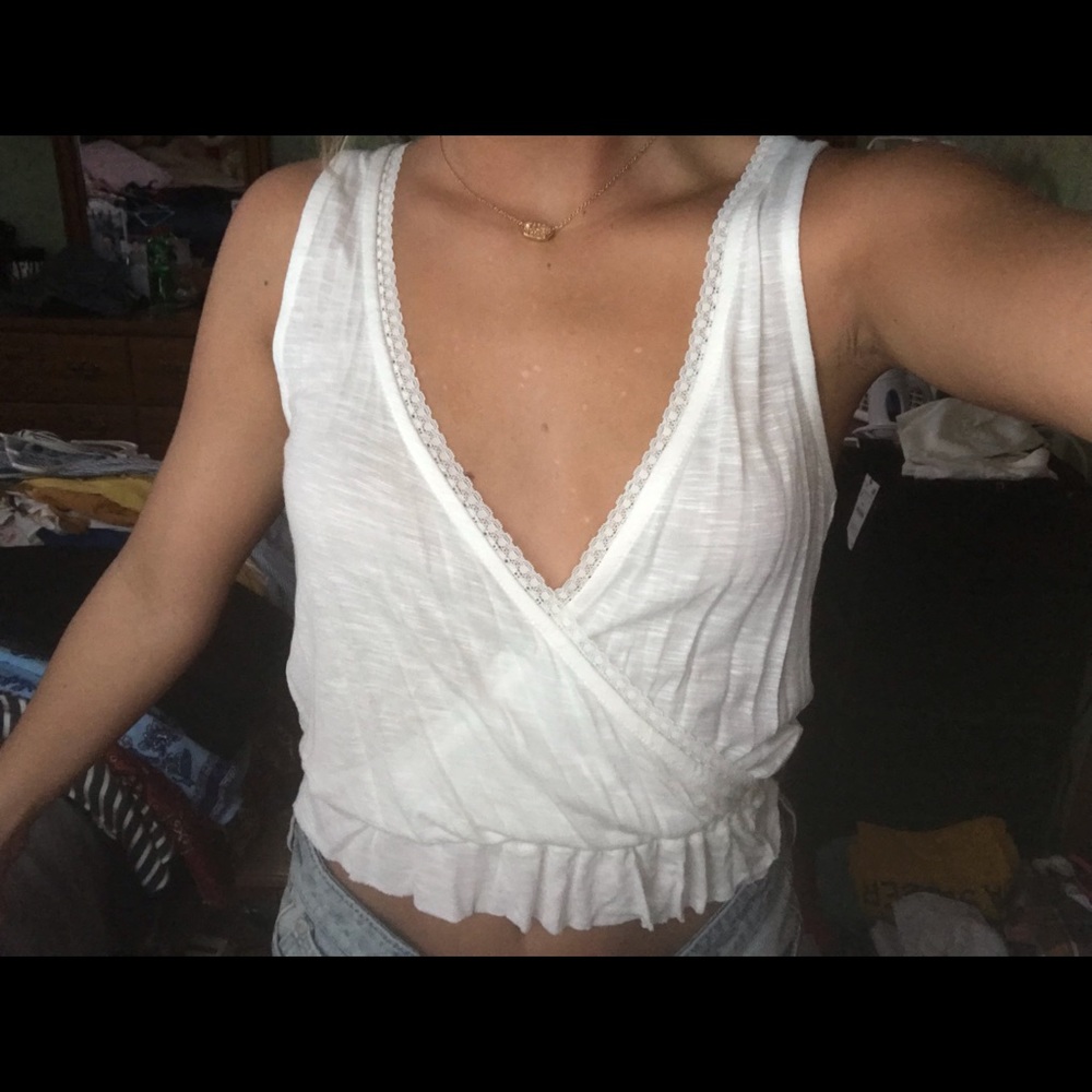 White Tank Top- Worn once